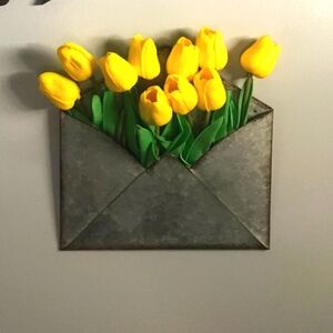 Large Metal Mail Holder Home/ Wall Decor